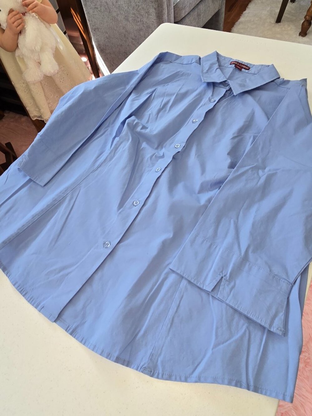 WOMENS JESSICA LONDON BUTTON DOWN TOP SIZE 22/24
